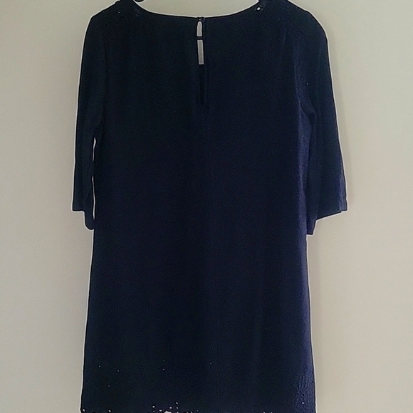 Old Navy Black Eyelet Shift Dress, Size Small. - Picture 4 of 6